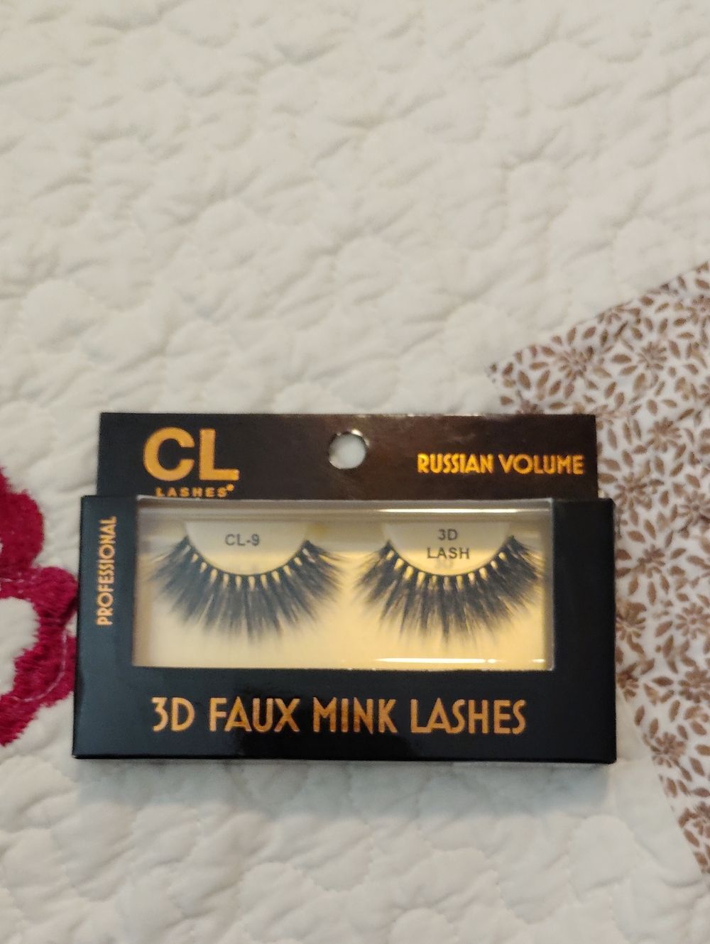 CL - 9 3D Faux Mink Russian Volume False Eyelashes - Black